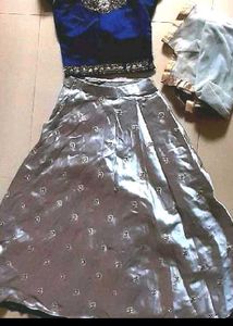Stunning Blue & Silver Lehenga Choli
