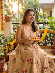 Elegant Embroidered gown