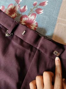 Classic Maroon Trousers (Straight fit)