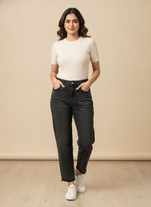 Stylish Black Denim Jeans