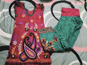 Embroidery kurta & salwar