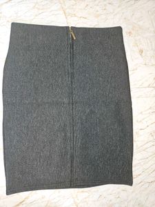 Grey Pencil Skirt