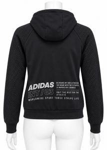 Adidas Black Zip-Up Hoodie Jacket