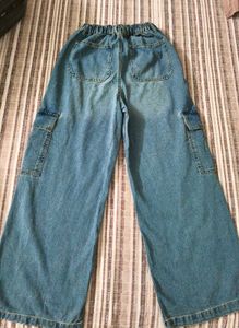 Blue Cargo Denim Jeans