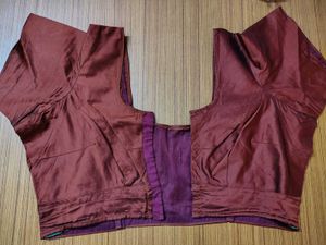 Elegant Maroon Silk Blouse