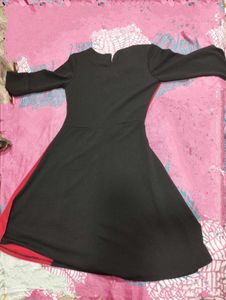 Stylish Black and Red Gown