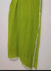 Lime Green Color Dupatta