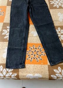 Black Charcoal Mom Fit Jeans