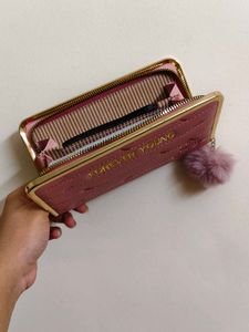Forever Young Pink Quilted Wallet