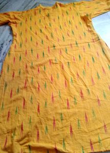 🌹🌼Ikkat Cotton Kurti + dupatta