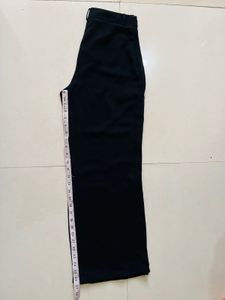 Black Pintuck Detail Trousers