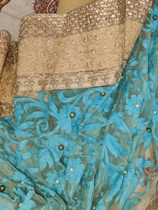 Heavy Work Embroidery And Pearl Wor