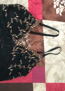 Black Mesh Bra
