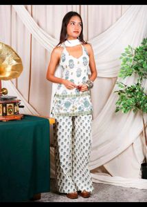 Nishorama Ganga Halterneck Corset Kurti Set