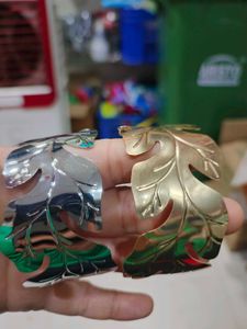 Leaf Design Cuff Bracelet