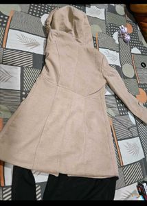 Cozy Beige Hooded Coat and dress free