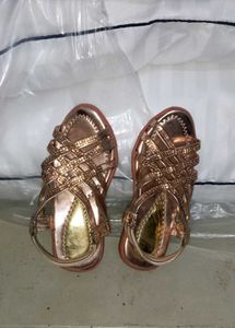 Sparkly Rose Gold Sandals