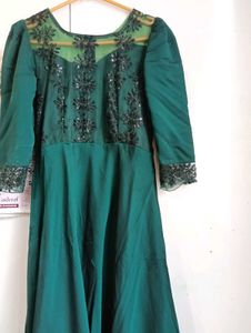 Elegant Green Ethnic Gown