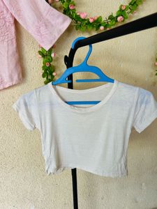 Basic White Crop Top
