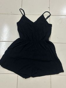 Black Spaghetti Strap Romper