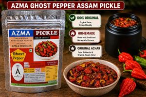 Home made Ghost Pepper Assam Pickle
