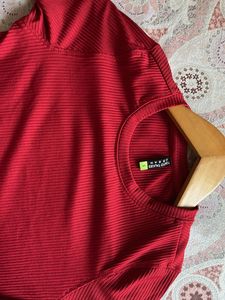 Red Long Sleeve Top