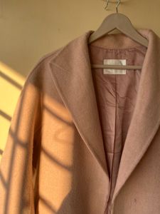 Elegant Blush Pink Trench Coat