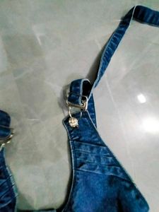 Blue Denim Skinny Dungaree/ Jumpsuit