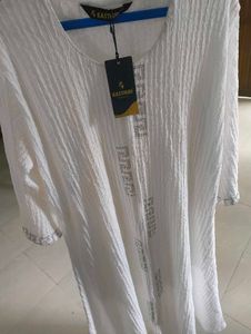 KASTHURI White Tunic Top