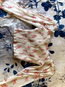 Chic Floral Ruched Long Sleeve Top