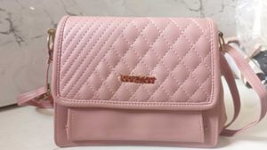 Quilted Pink Crossbody Bag