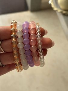 Colorful Beaded Stretch Bracelets (Set of 5)