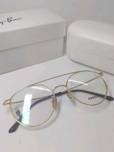 Stylish Gold Rimmed Aviator Eyeglasses