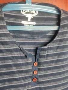 Striped Henley T-shirt