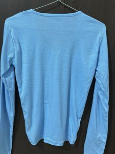 Blue Long Sleeve Top
