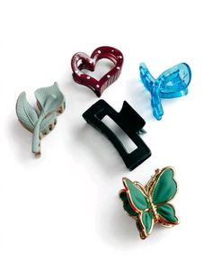 Set of 5 Cute Hair Claw Clips