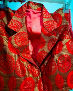 Red &amp; Gold Blouse