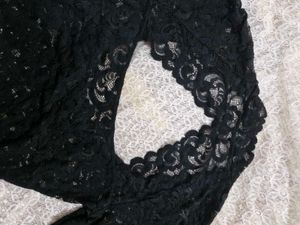 Elegant Black Lace Bodysuit
