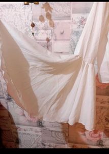 White Bell Sleeve Cropped Top
