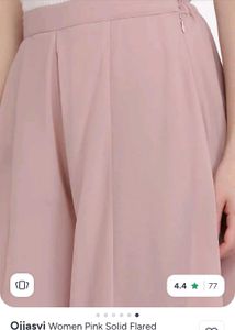 Elegant Pink Flared Palazzos