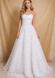 Elegant White Bridal gown