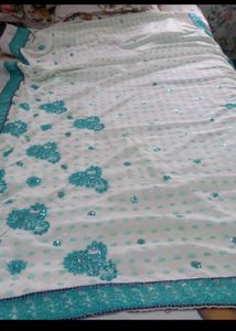 Brand New Designer Saree No Blouse