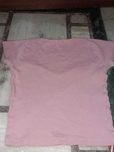 Cute Pink Ribbed Top