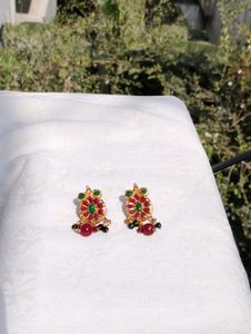 1gm  Gold plated Jadau Kundan Set