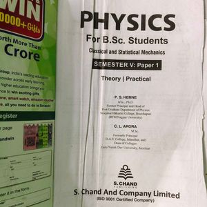 Physics for B.Sc. Students Books