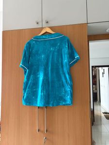 Cozy Blue Pajama Top
