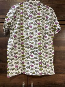 White Elephant Print Kurta from Banaras