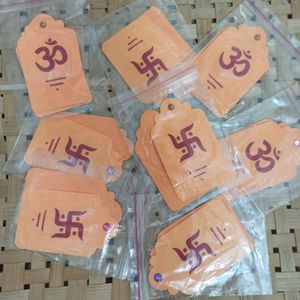 Om & Swastik Wall Decorations (4 Packs)