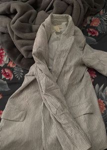 H&amp;M vintage Striped Casual Blazer