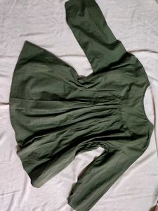 Green Embroidered Kurta